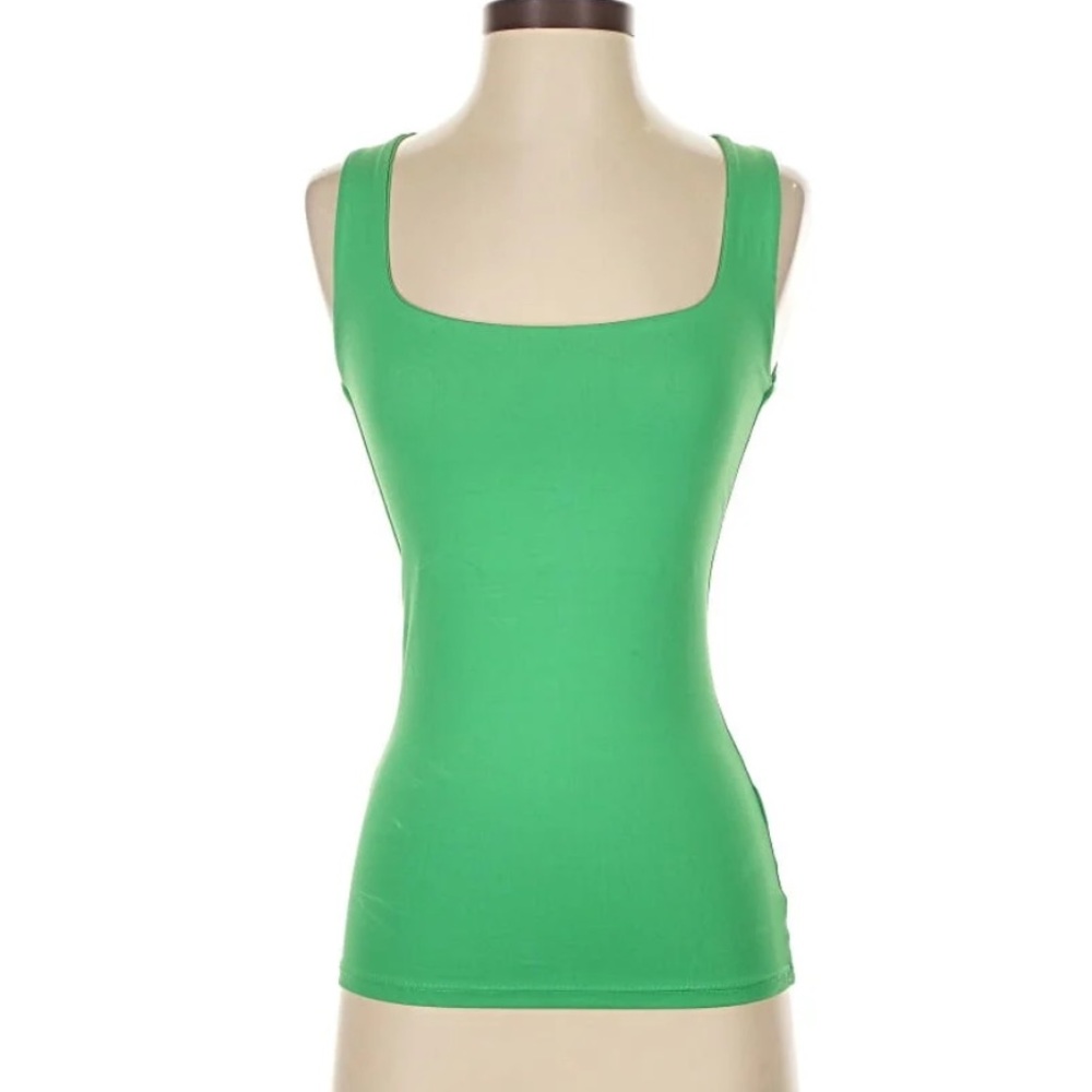 Zara Vibrant Green Tank Top discount !